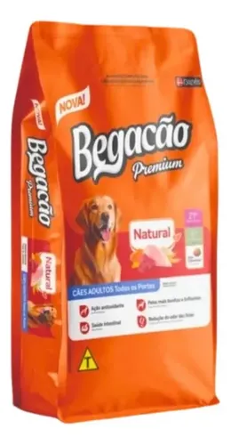 BEGACÃO NATURAL CÃES ADULTOS TODOS OS PORTES 7 KGS