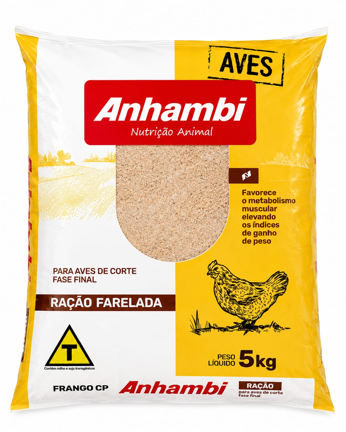 ANHAMBI AVE CORTE FINAL - FARELADA 5 KGS (RAÇÃO PRONTA)