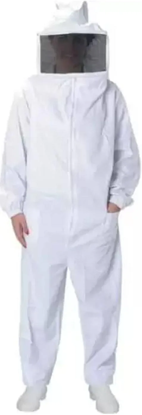 MACACÃO APICULTOR NYLON TAMANHO G C/ MÁSCARA E LUVA