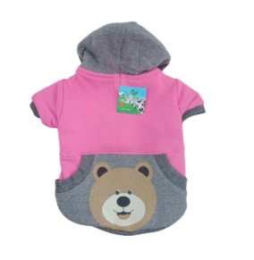 BLUSA MOLETOM URSINHO COM CAPUZ FEM PP PARA PET
