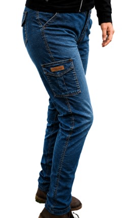 CALÇA CARGO REGALO CAMPEIRO FEMININA JEANS- TAMANHO 48