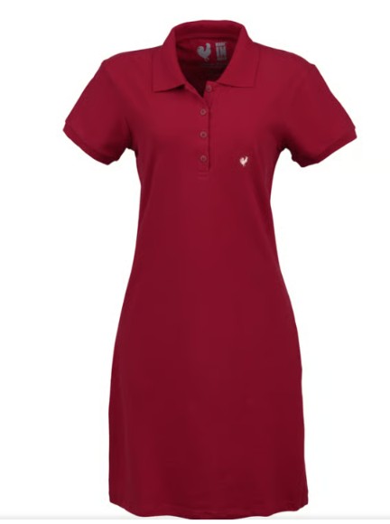 VESTIDO POLO MADE IN MATO VERMELHO- TAMANHO EG