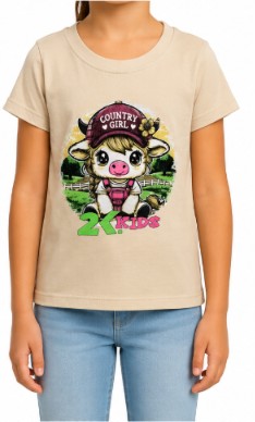 CAMISETA INFANTIL FEMININA 2K JEANS- TAMANHO 08