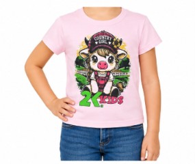 CAMISETA INFANTIL FEMININA 2K JEANS- TAMANHO 08