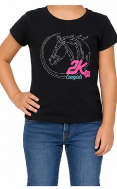 CAMISETA INFANTIL FEMININA PEDRARIA 2K JEANS