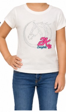 CAMISETA INFANTIL FEMININA PEDRARIA 2K JEANS
