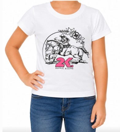 CAMISETA INFANTIL FEMININA 2K JEANS- TAMANHO 04