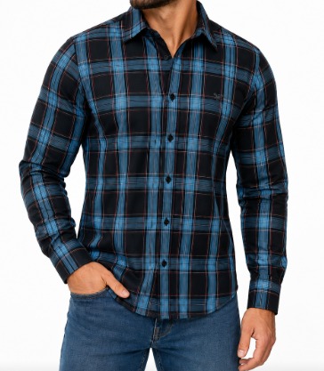 CAMISA XADREZ MASCULINA ADULTA- TAMANHO M