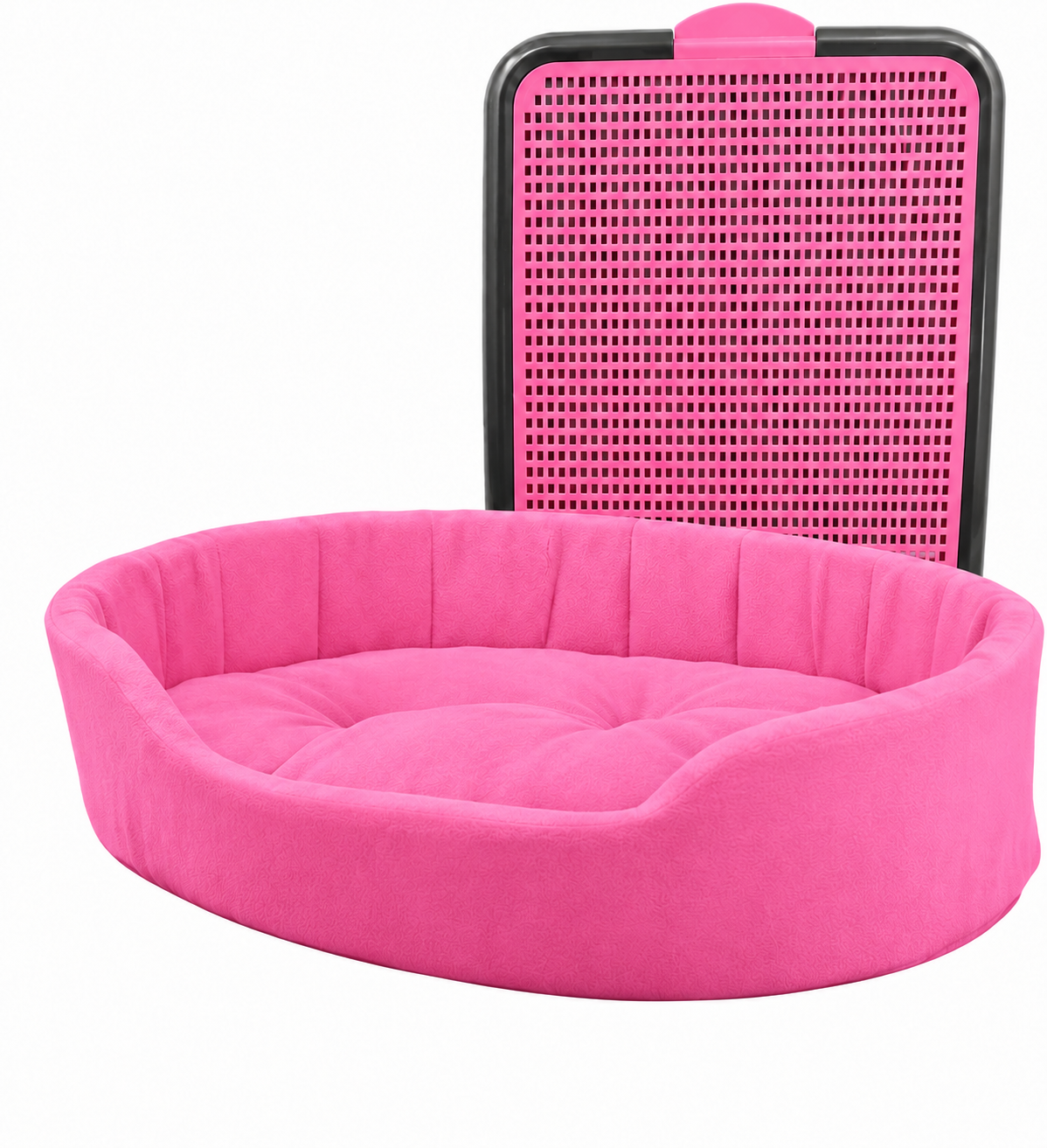 KIT CAMA EUROPA PET, PEQUENA COM SANITARIO ROSA