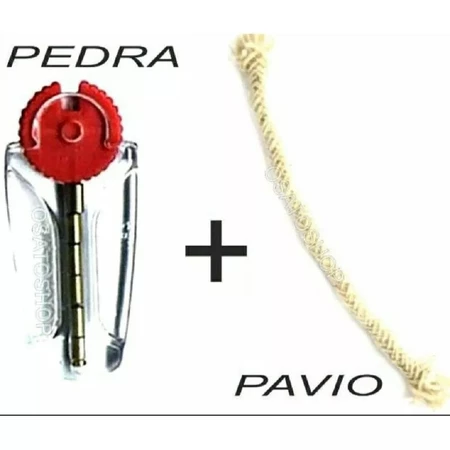 PEDRA E PAVIO DE REPOSIÇÃO ISQUEIRO TIPO ZIPPO