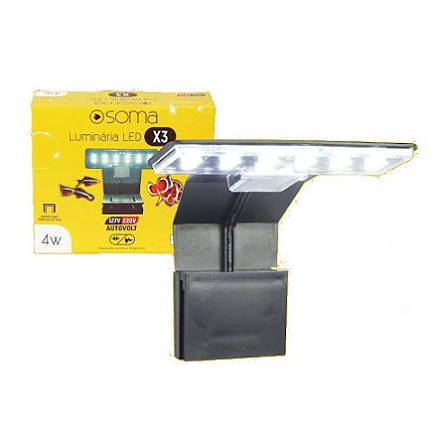 LUMINÁRIA LED SOMA 4W 127/220 V 12 LED BRANCAS